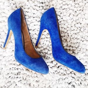 Blue Suede Heels